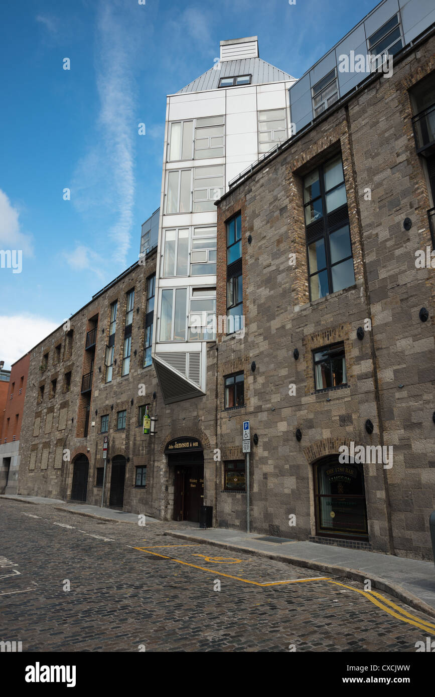 Jameson Whiskey Distillery Chimney, Dublin, Republic of Ireland Stock