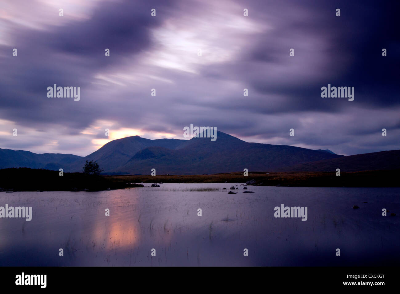 Loch Nah Achlasie, Scotland Stock Photo