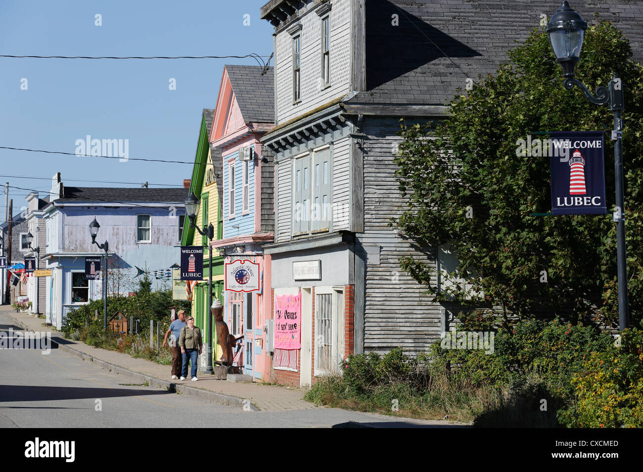 North Water Street, Lubec, Maine, Eastern most town in the USA Stock Photo Alamy