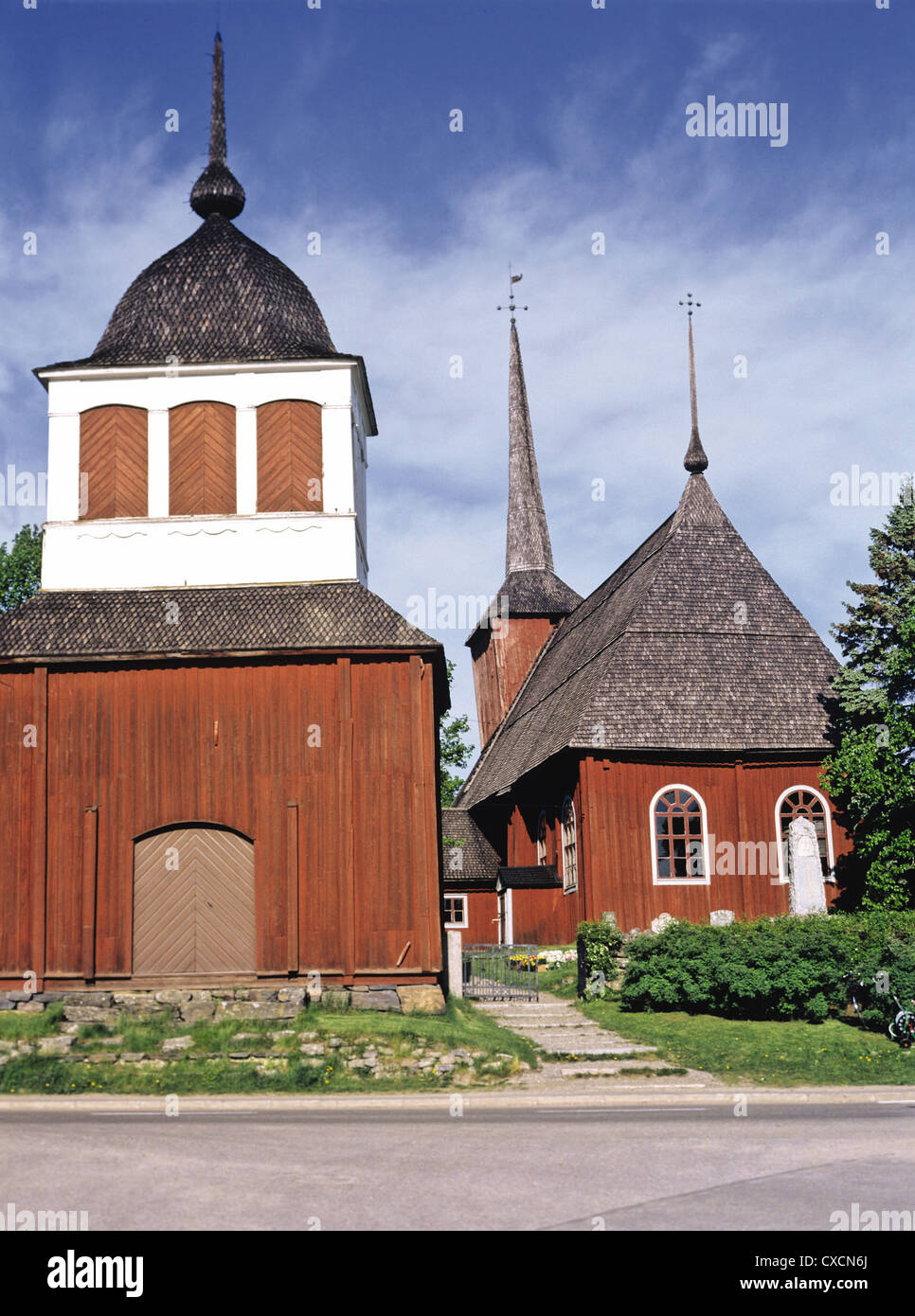 Ulrica Eleonora Church (completed in 1700) in Kristinestad, Finland Stock Photo