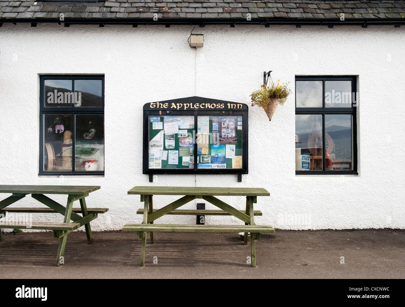 The famous Applecross Inn. Restaurant Situated in Applecross in Wester Ross, Scotland Stock Photo