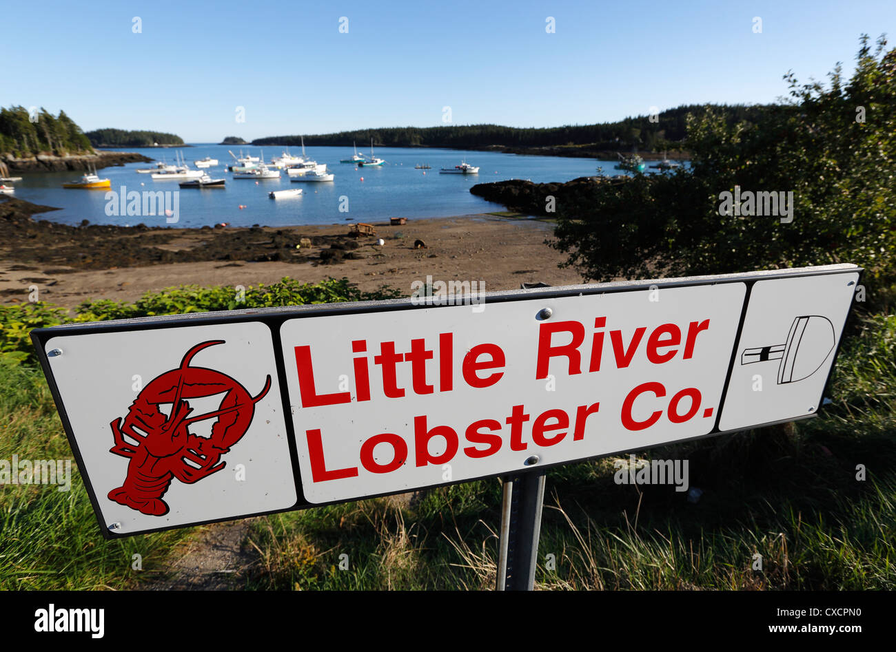 The harbor, Cutler, Maine, USA Stock Photo Alamy
