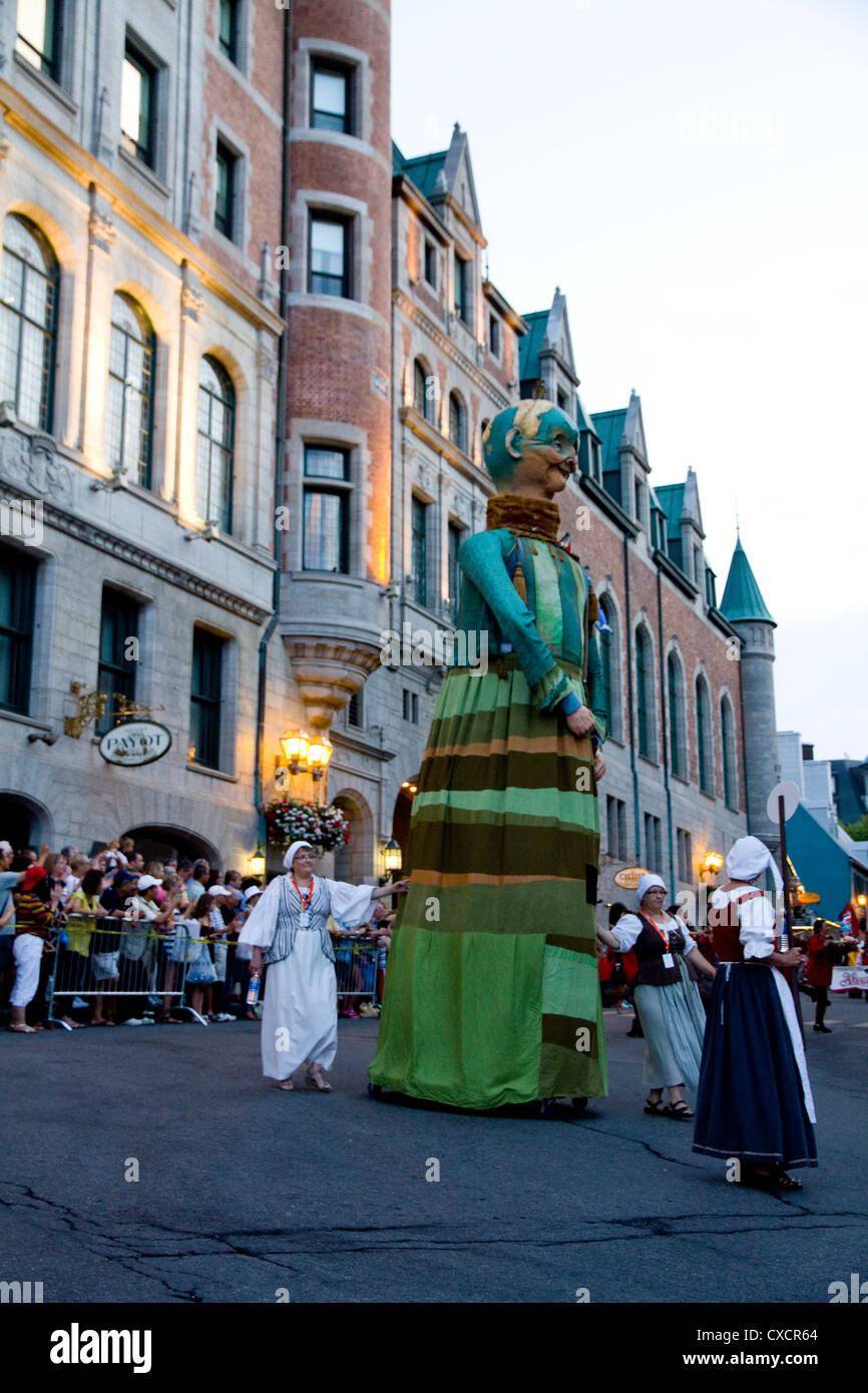 New France Festival parade, Quebec City, Canada Stock Photo