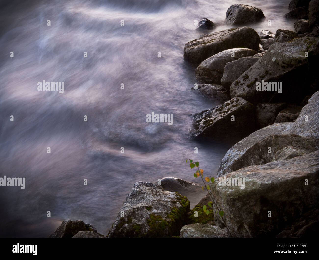 River long exposure Stock Photo