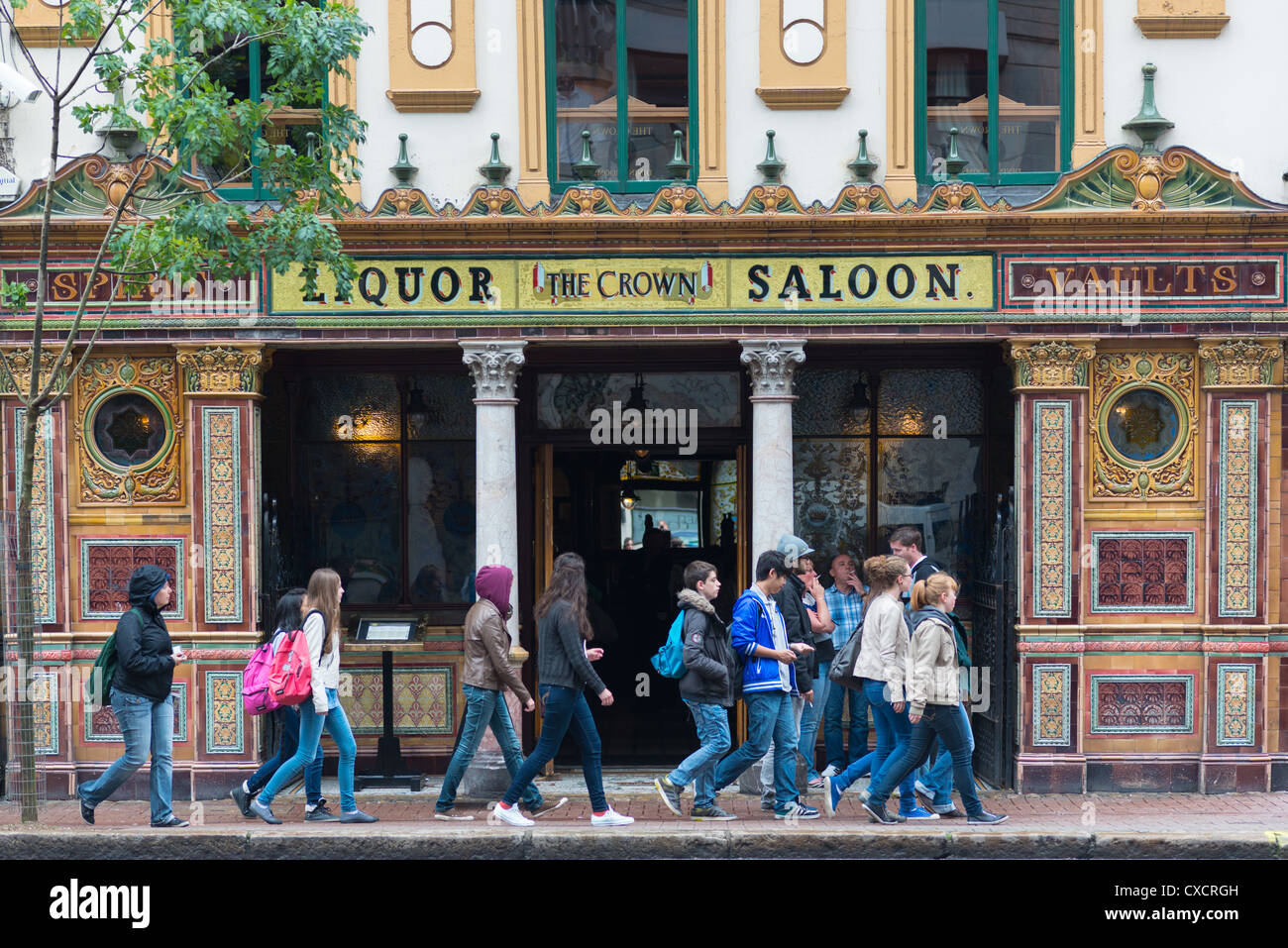 The Crown saloon, Belfast pub, Northern Ireland. Stock Photo