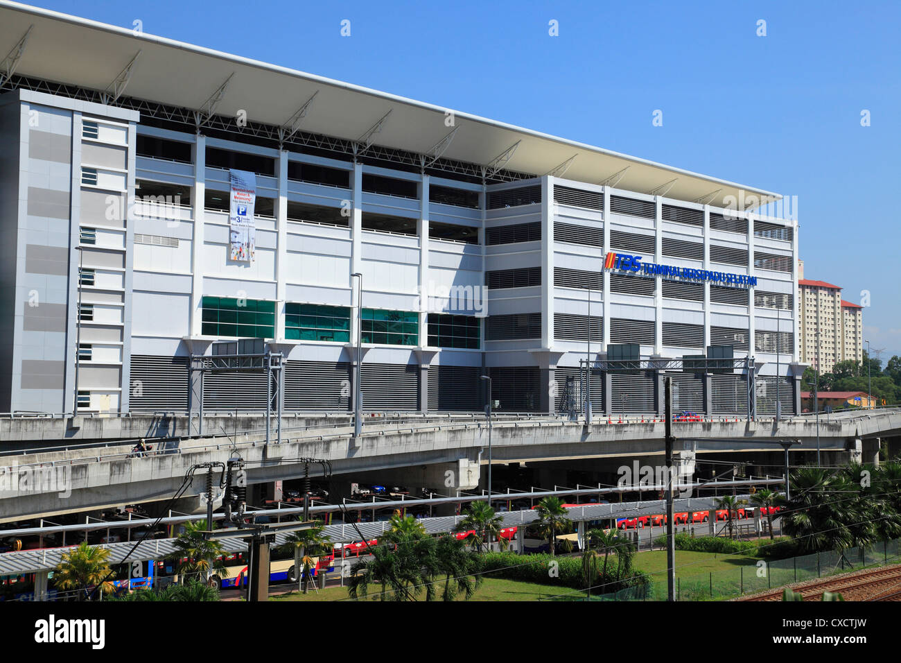 Bandar Tasik Selatan Bus Terminal, Kuala Lumpur, Malaysia Stock Photo