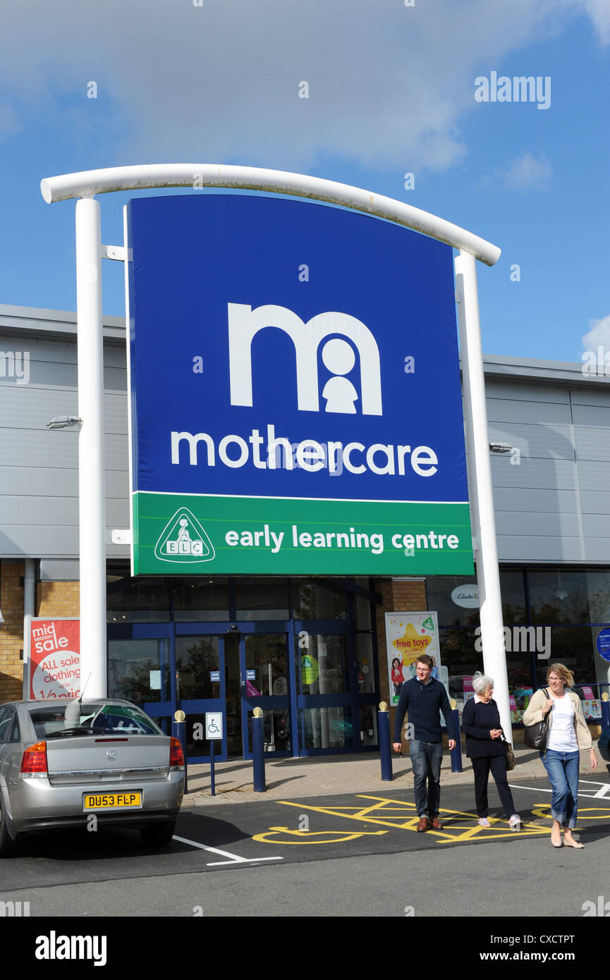 Mothercare Early Learning Centre logo shop sign uk Stock Photo