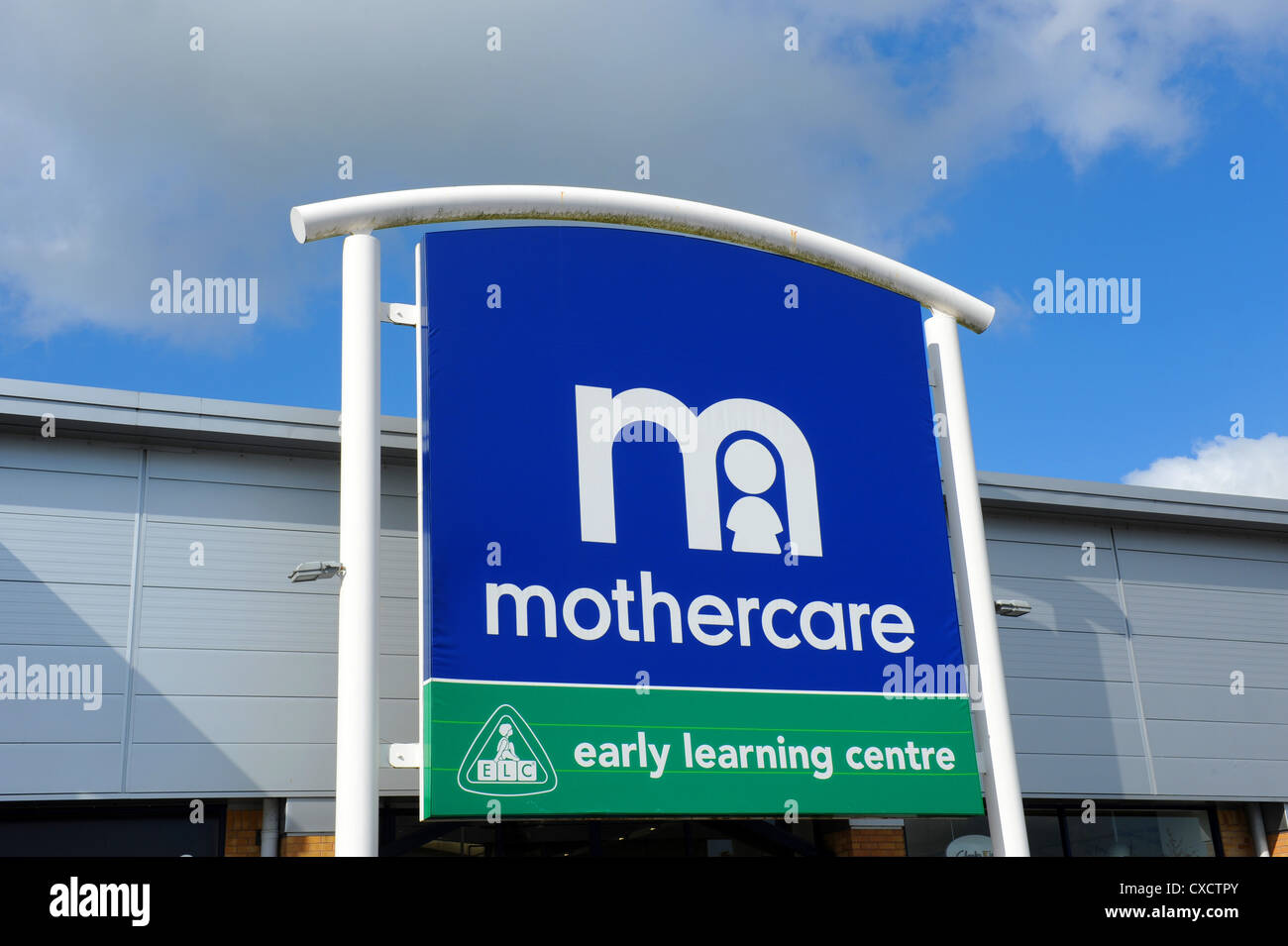 Mothercare Early Learning Centre logo shop sign uk Stock Photo