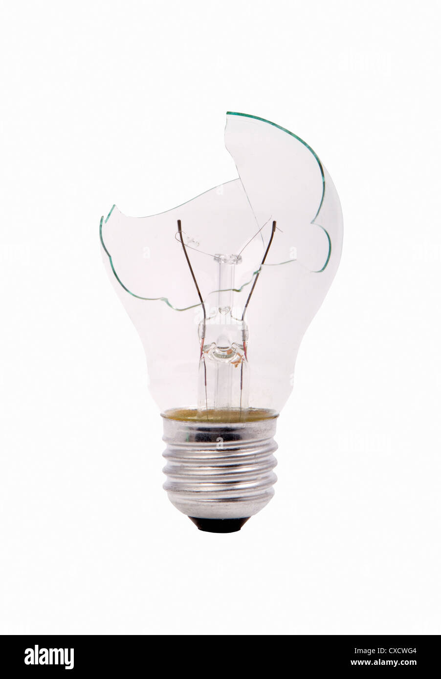 Light bulb broken Cut Out Stock Images & Pictures - Alamy