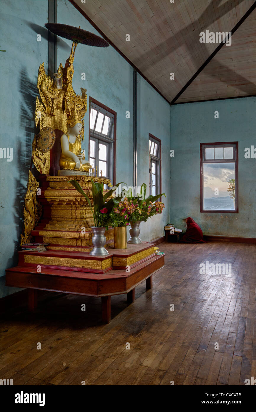Myanmar, Burma. Thein Taung Paya monastery, Kalaw, Shan State. Stock Photo