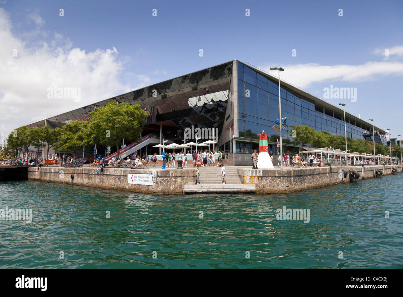 Shopping centre and cinema Cines Mare Magnum at Port Vell, Barcelona, Catalonia, Spain, Europe Stock Photo
