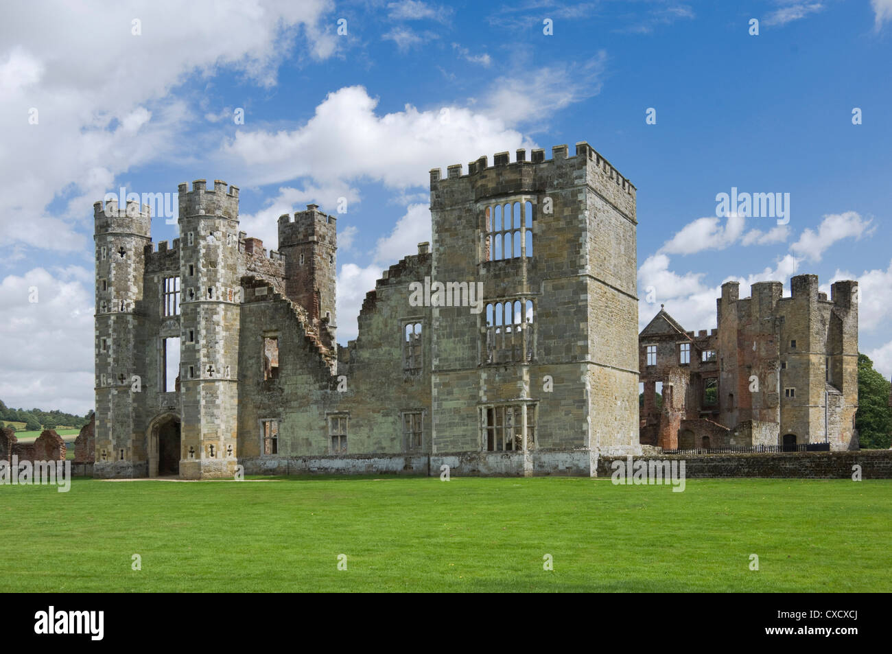 Cowdray Castle, dating from the 16th century, Midhurst, West Sussex, England, United Kingdom, Europe Stock Photo