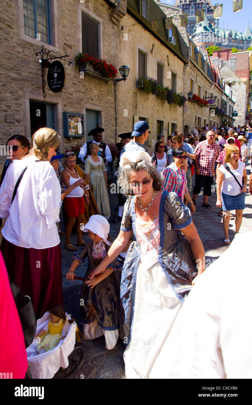 17th century French Canadian costumes, New France Festival, Quebec City