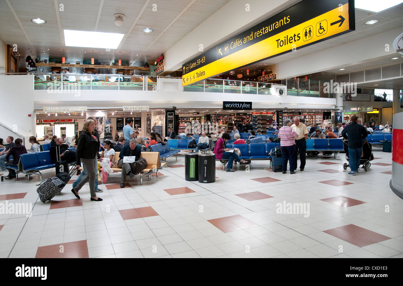 gatwick airport north terminal departures, london, england Stock Photo