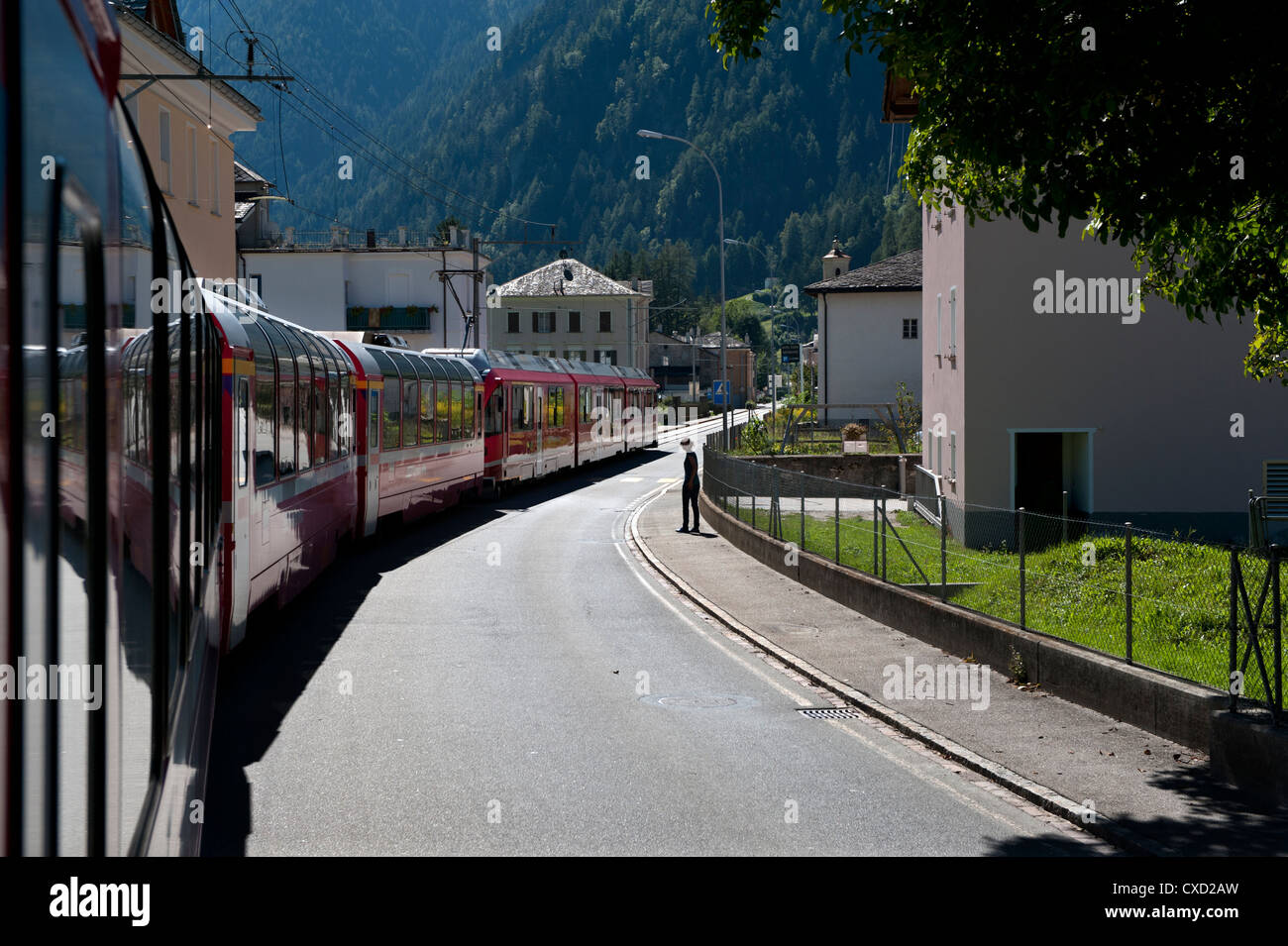 Switzerland. The Bernina Express, the journey from Chur in Switzerland to Tirano in Italy. 9