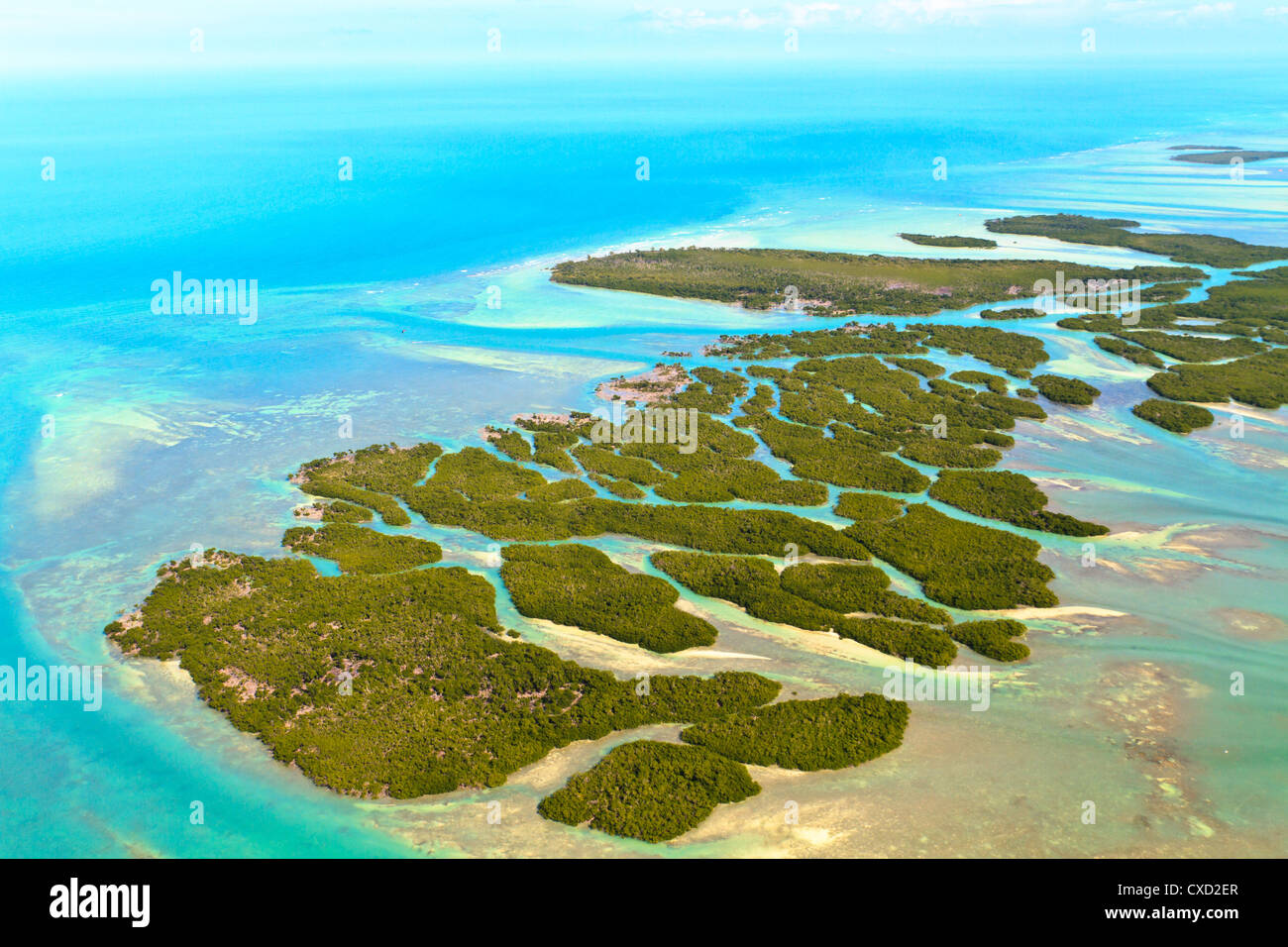 Florida Keys Aerial View Stock Photo