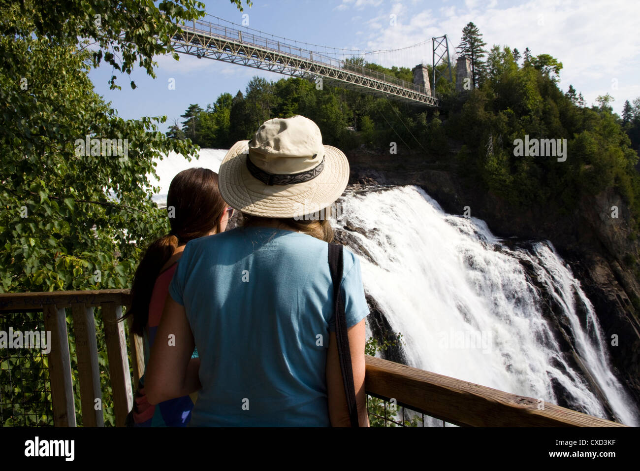 Montmorency Falls, 275-feet (84 meters) high, northeast of Quebec City,  Canada Stock Photo - Alamy