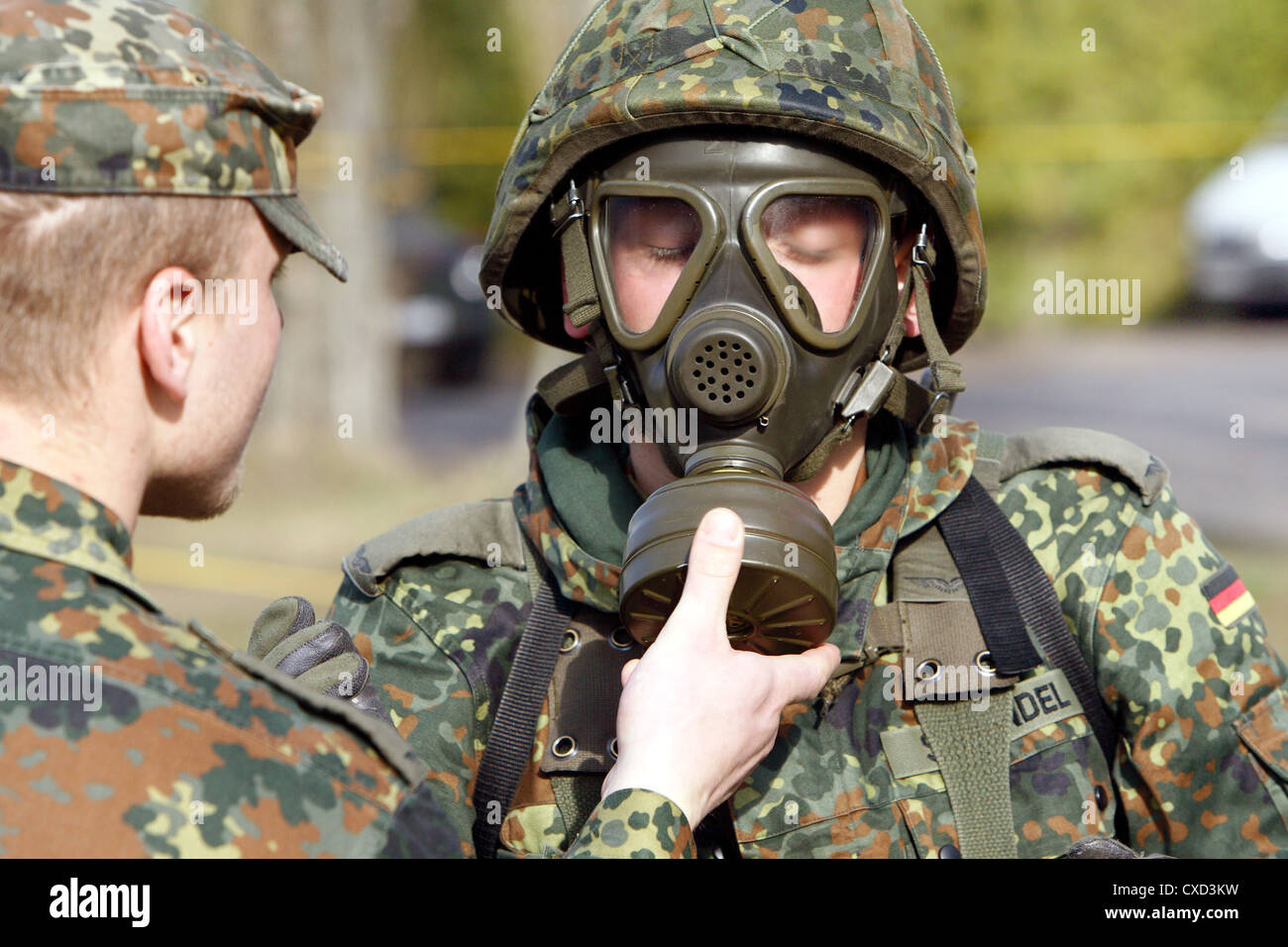Basic training in the army Stock Photo