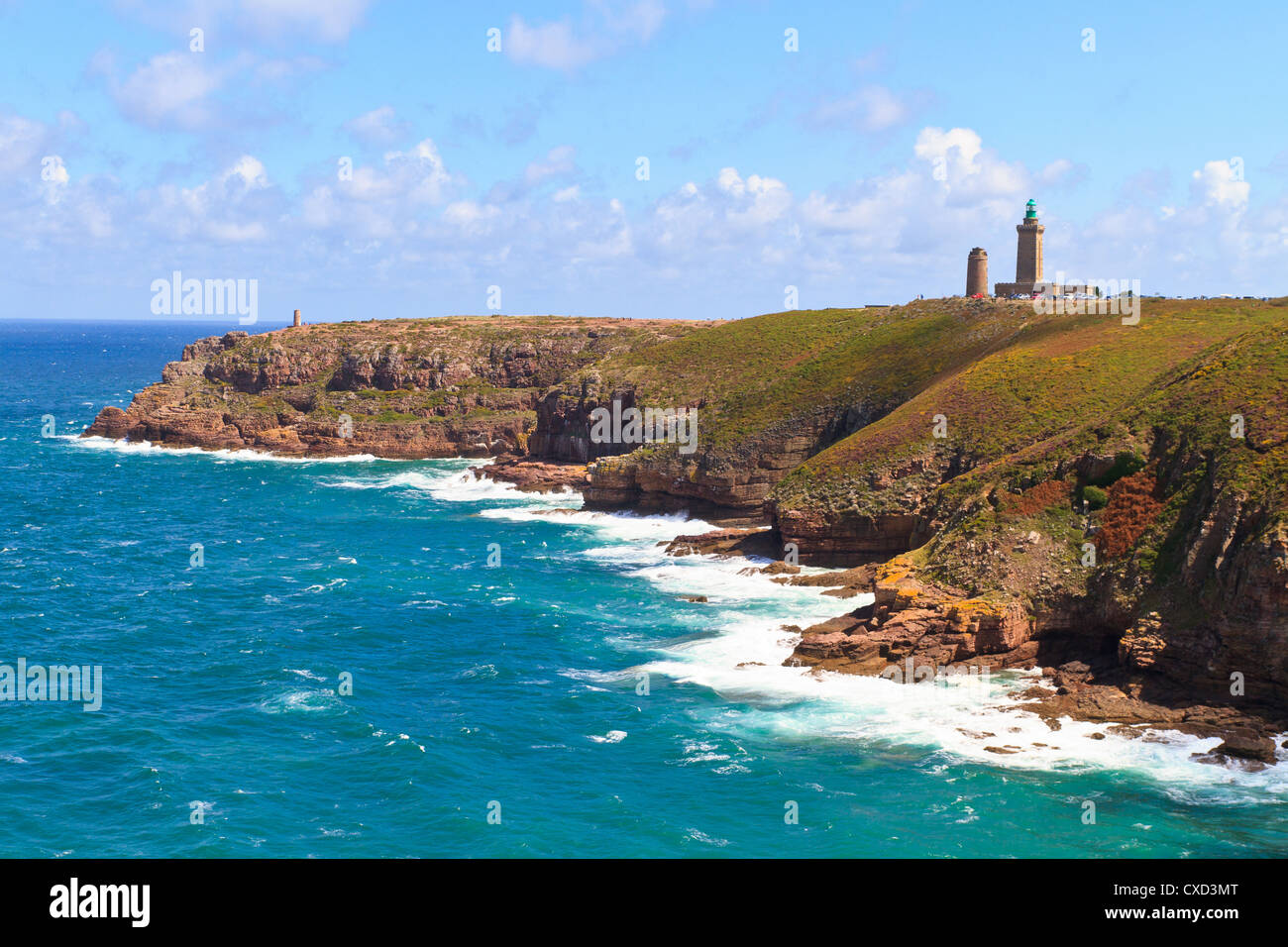 French atlantic coast near Cap Frehel, Brittany, France Stock Photo
