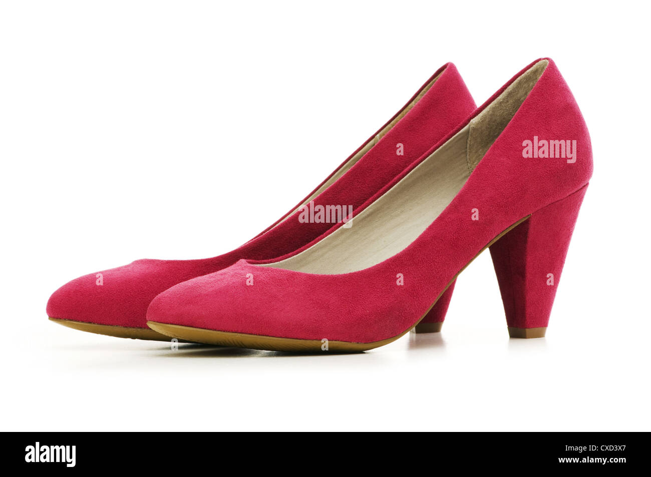 Woman shoes isolated on the white background Stock Photo - Alamy