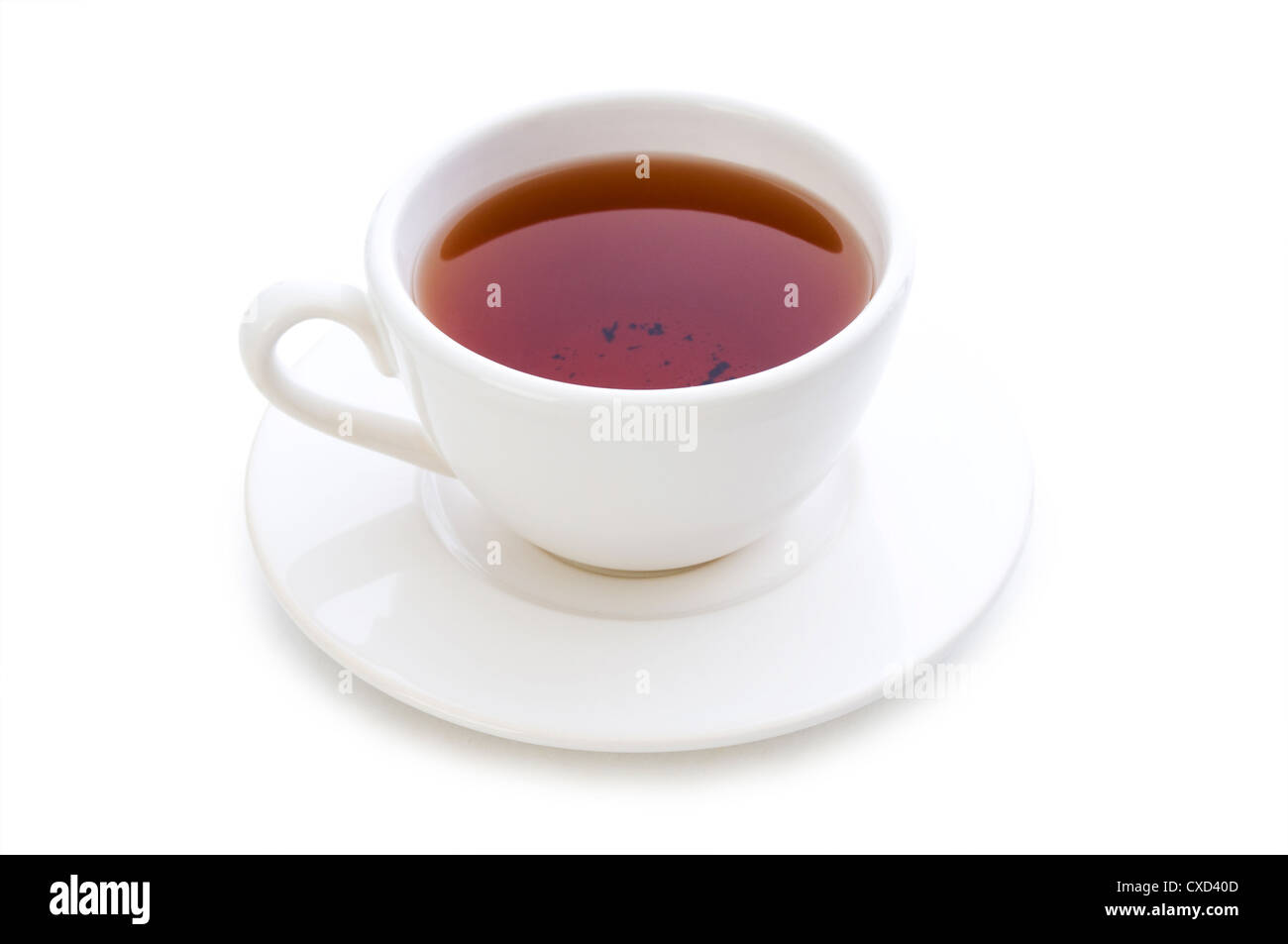 Cup of tea isolated on the white Stock Photo Alamy