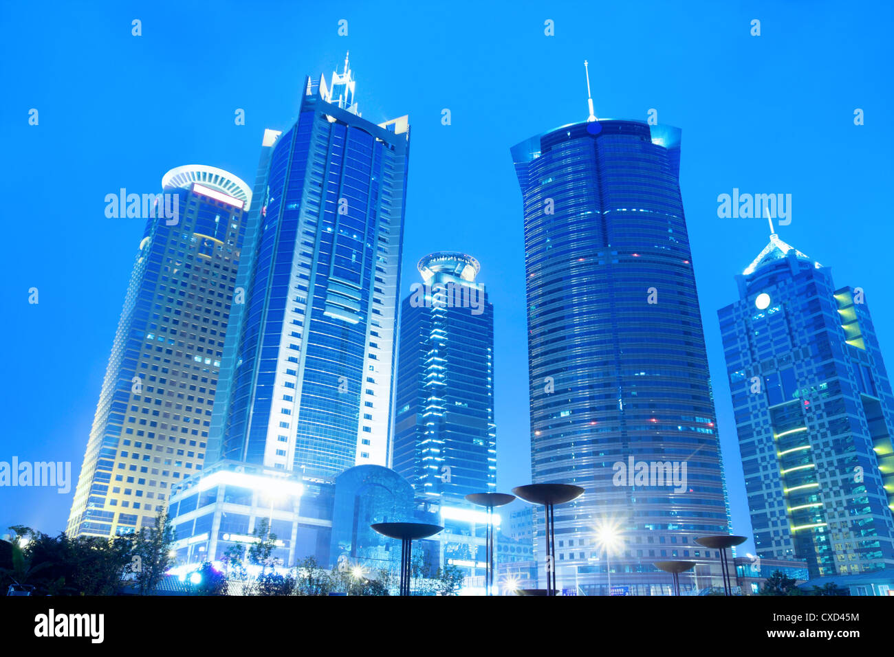 shanghai lujiazui financial centre skyline Stock Photo