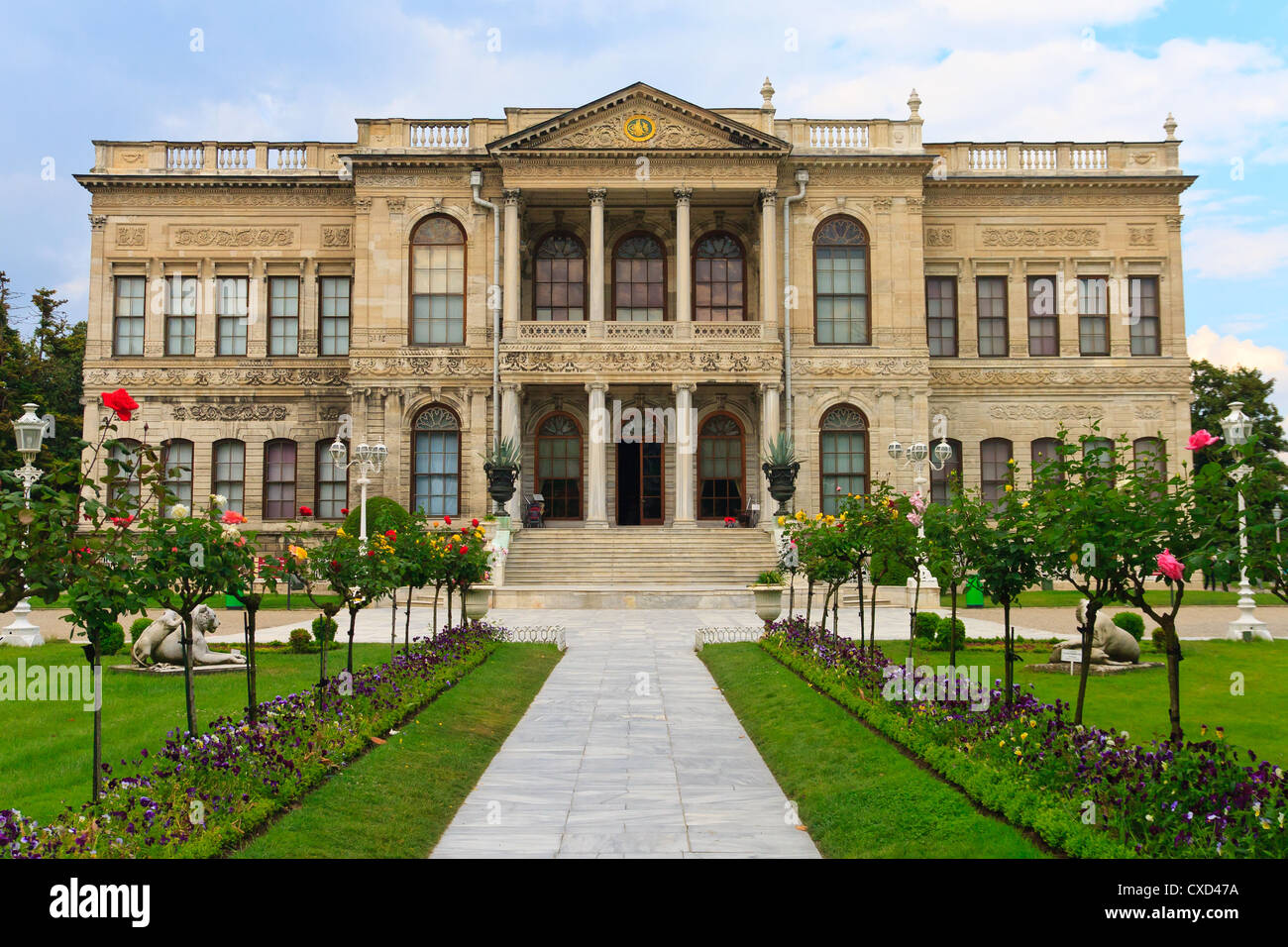 Dolmabahce Palace Entrance, Istanbul,Turkey Stock Photo