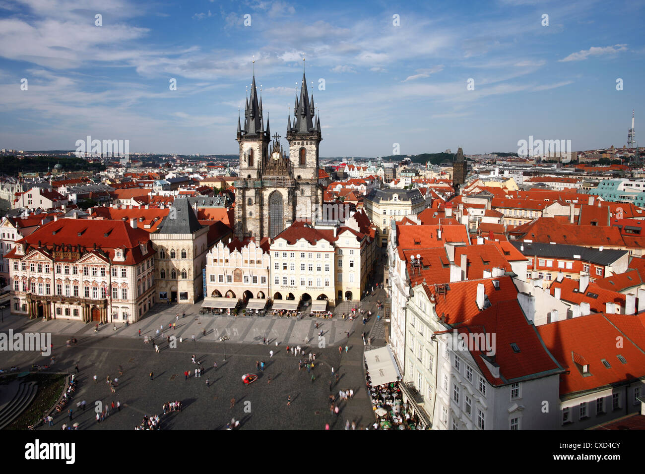 Church of Our Lady before Tyn (Tyn Church) in the Old Town (Stare Mesto), Prague, Czech Republic, Europe Stock Photo