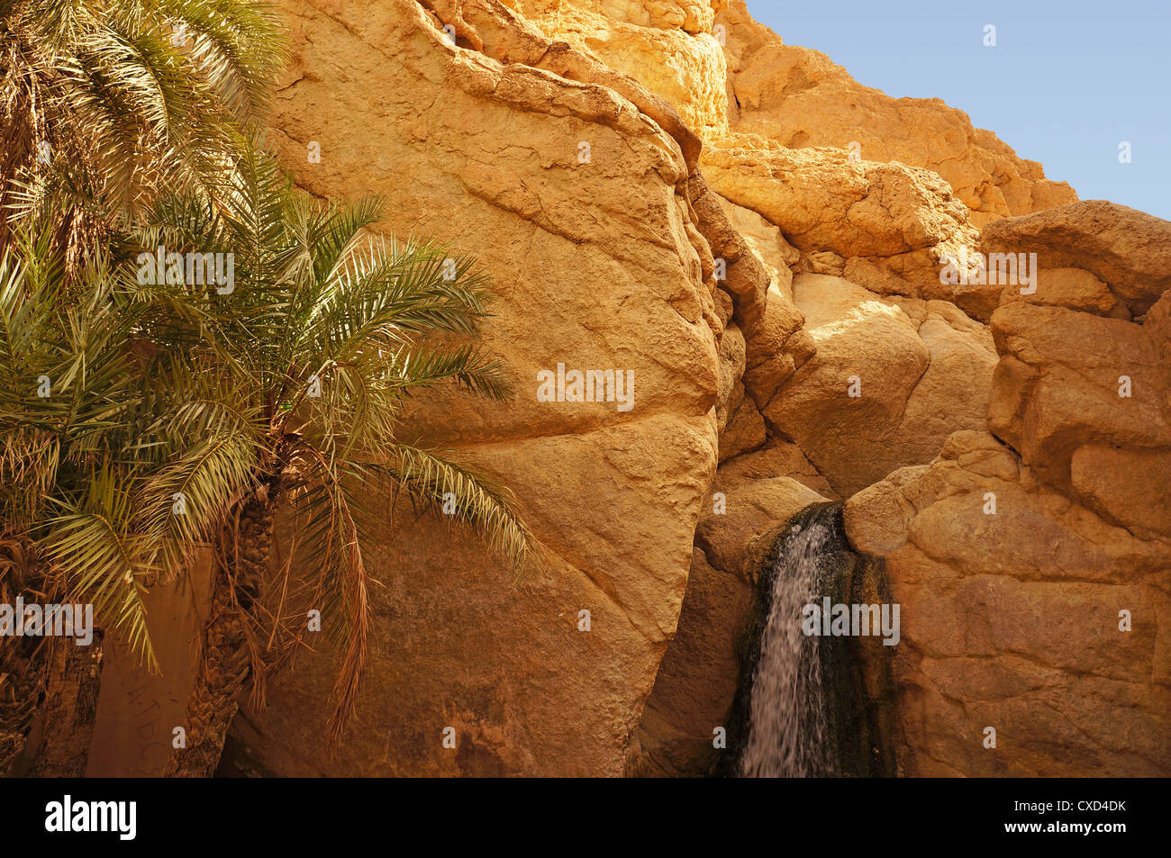 Chebika oasis tunisia waterfall hi-res stock photography and images - Alamy