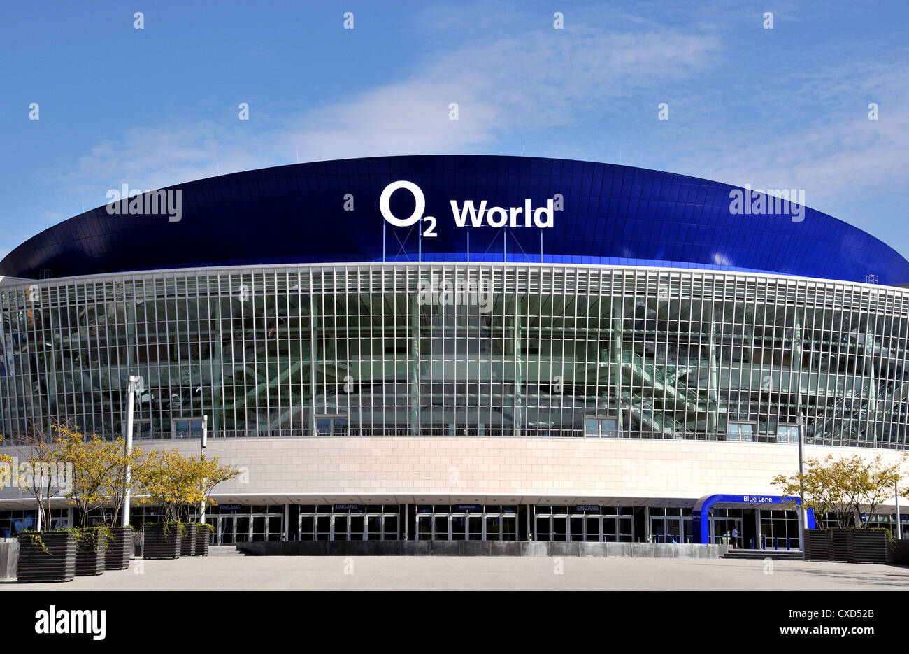 The O2 World Arena in Friedrichshain Müehlenstrasse Berlin Germany Stock Photo