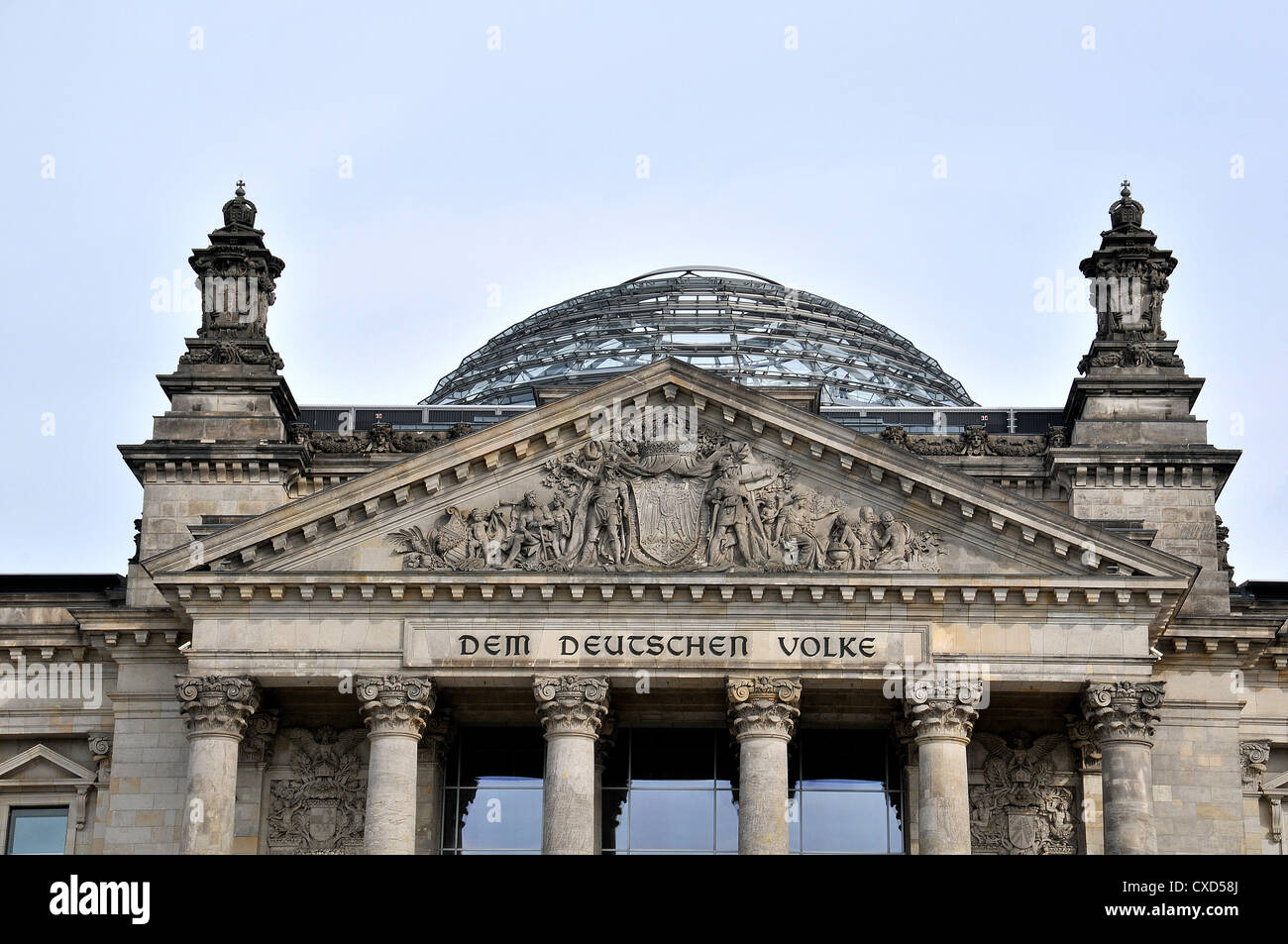 Reichstag Dome Berlin Germany Stock Photo