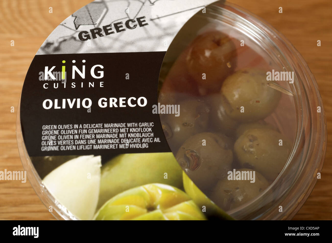 King Cuisine Greek Olives Stock Photo Alamy