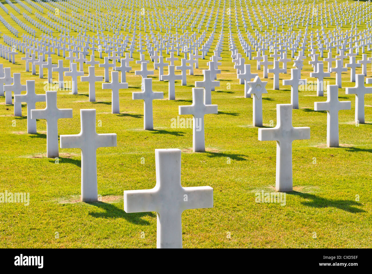 American War Cemetery (World War II), Florence, Tuscany, Italy Stock Photo