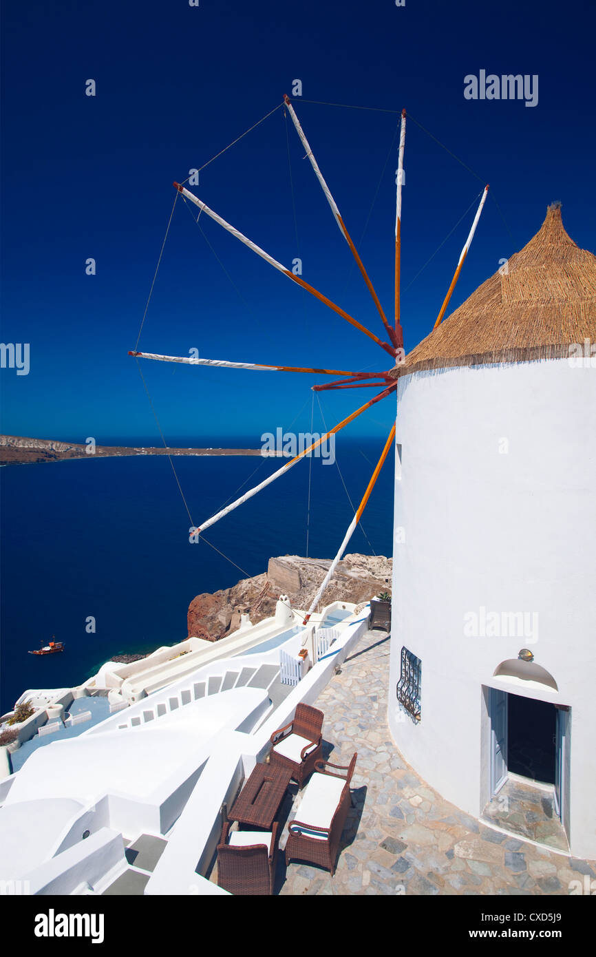 Oia, Santorini, Cyclades, Greek Islands, Greece, Europe Stock Photo
