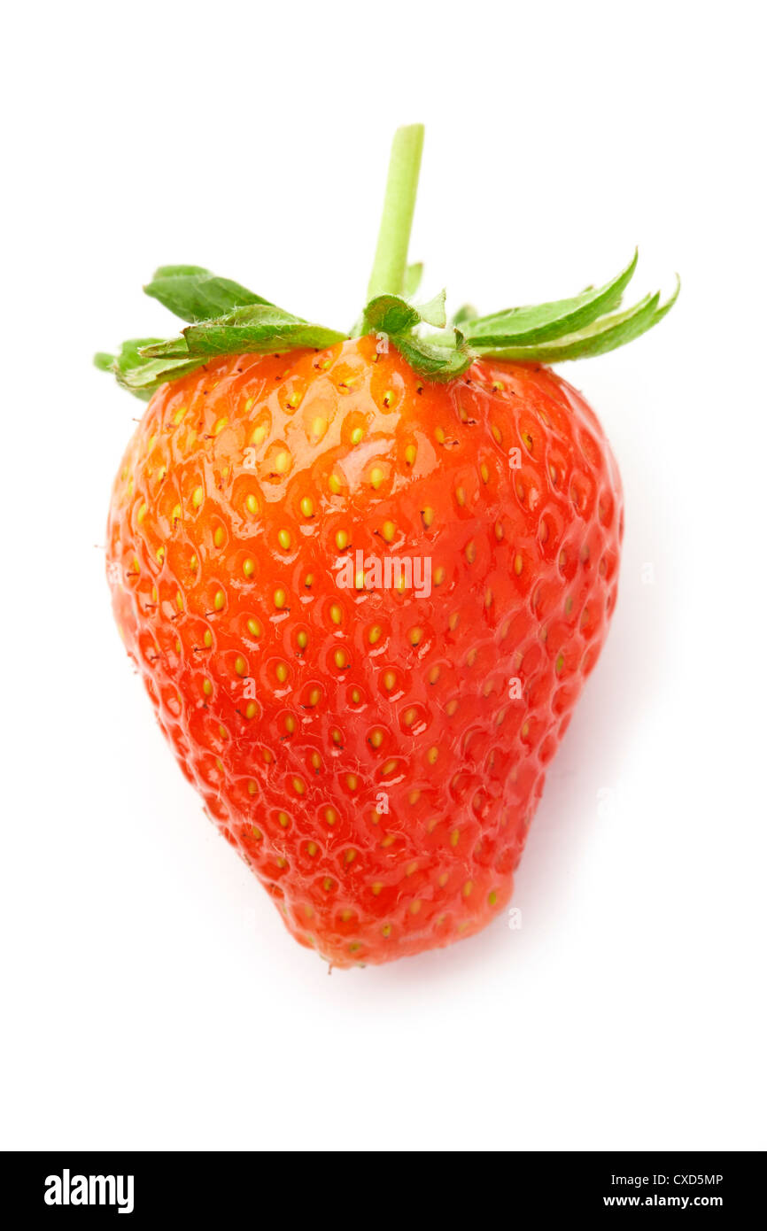 Fresh Strawberry on white background Stock Photo - Alamy