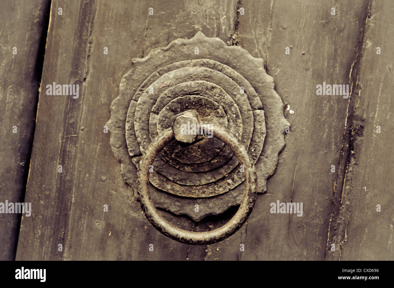 vintage bronze door knocker Stock Photo Alamy