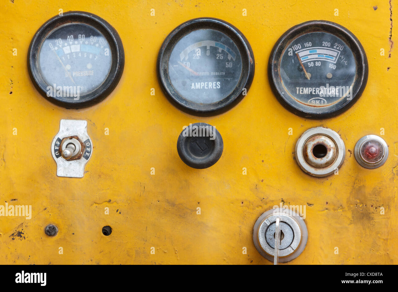 Old tractor dashboard hi-res stock photography and images - Alamy