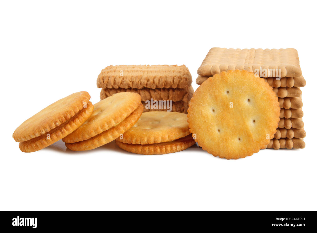 stack of biscuit Stock Photo