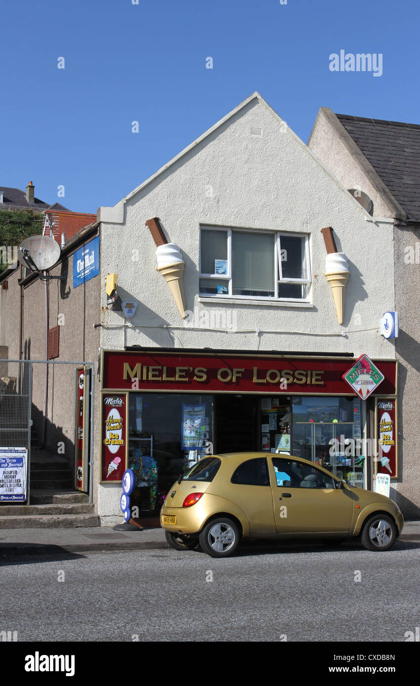 Ice cream shop Lossiemouth Scotland September 2012 Stock Photo Alamy