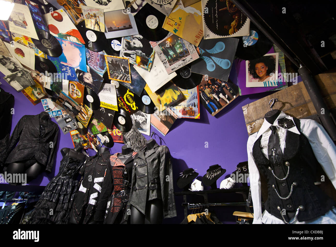 UK, London, music shop in Camden town Stock Photo