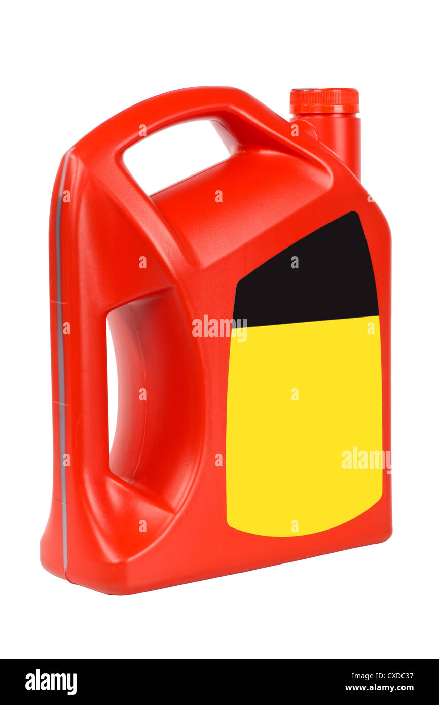 engine oil bottle Stock Photo