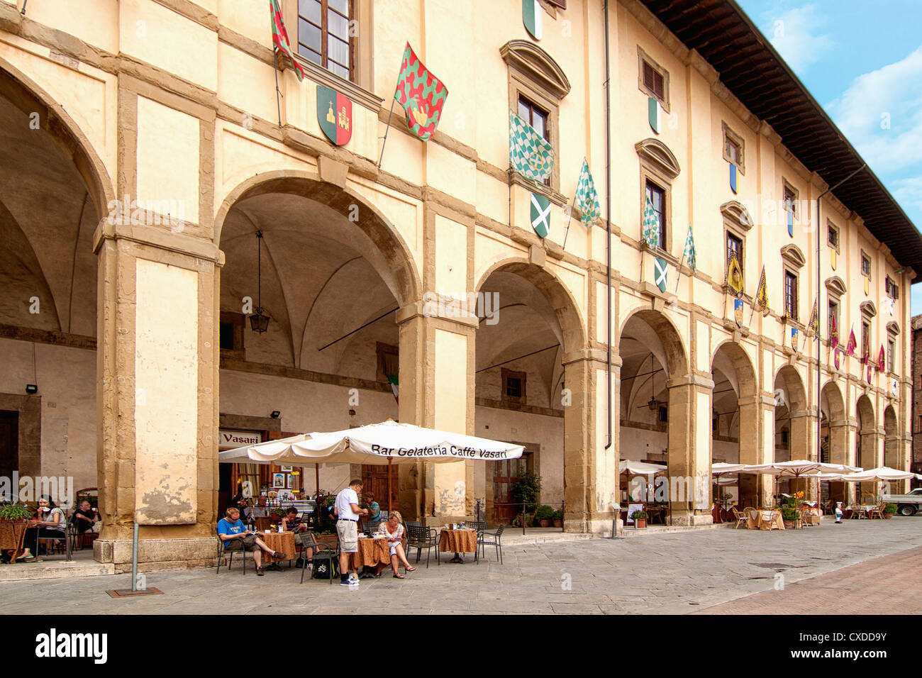 A typical Italian café on the street Stock Photo