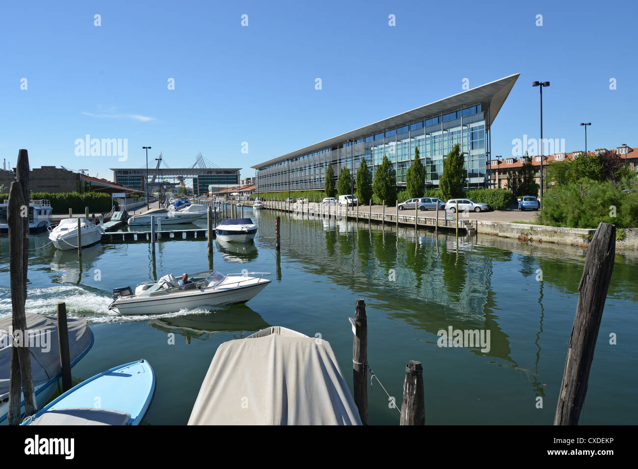 La Vela Centre and La Laguna Marina, Mestre, City of Venice, Venice Province, Veneto Region, Italy Stock Photo