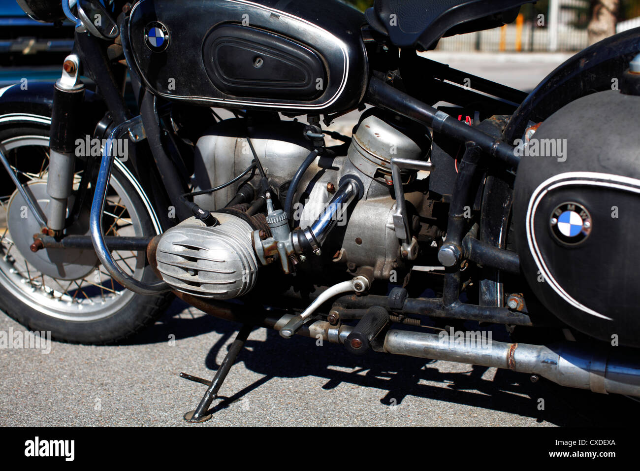 Vintage BMW motorcycle, side Stock Photo - Alamy