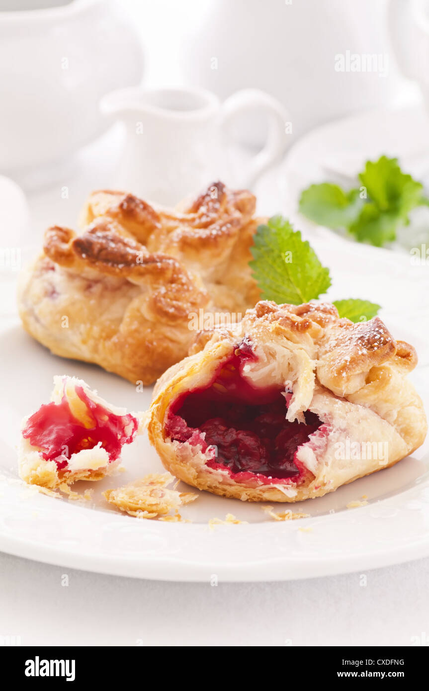 Pastry with filling Stock Photo