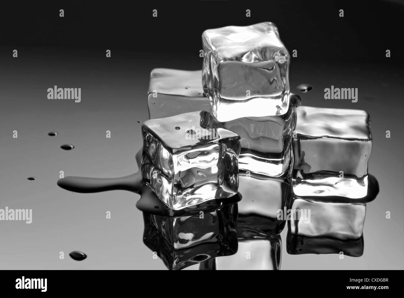 ice cubes with water drops Stock Photo Alamy