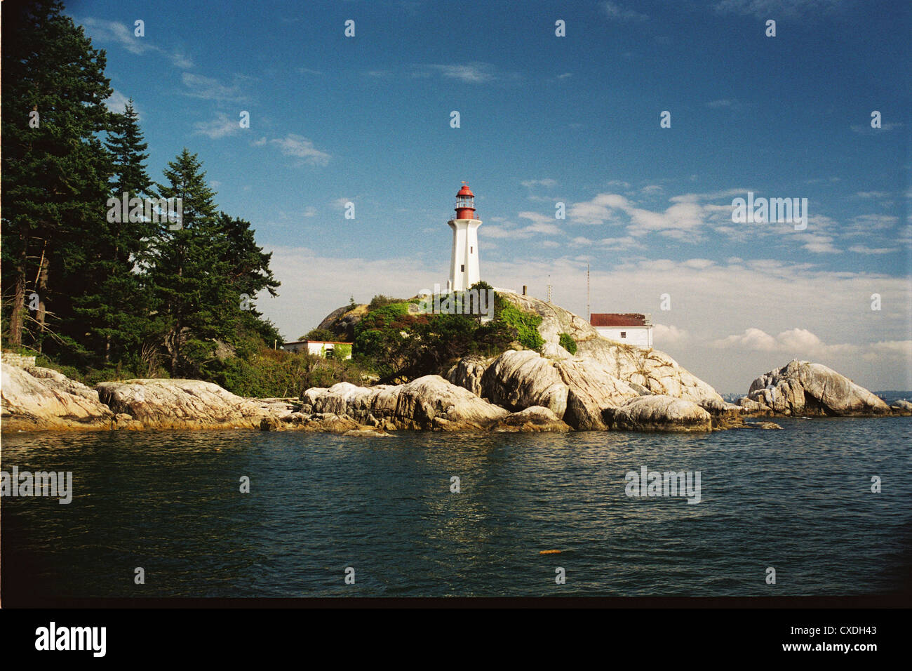 lighthouse located at Atkinson Point , British Columbia, Canada Stock ...