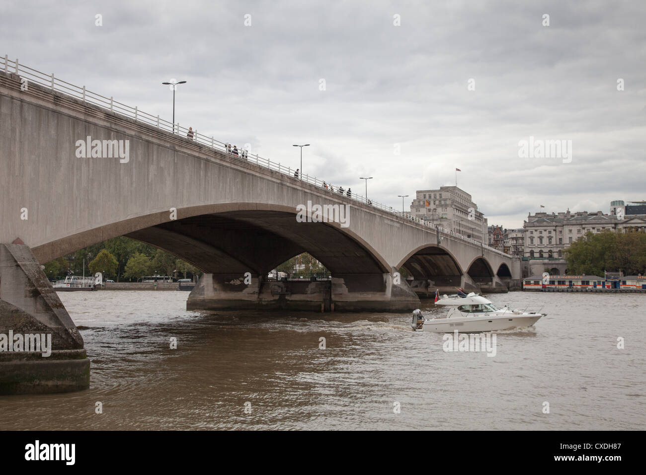 Waterloo Bridge over the River Thames in London Stock Photo