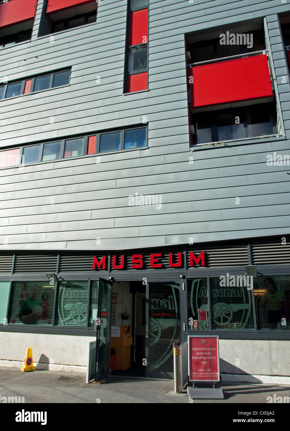 Museum at Emirates Stadium, home of Arsenal FC, Islington, London, England, United Kingdom Stock Photo