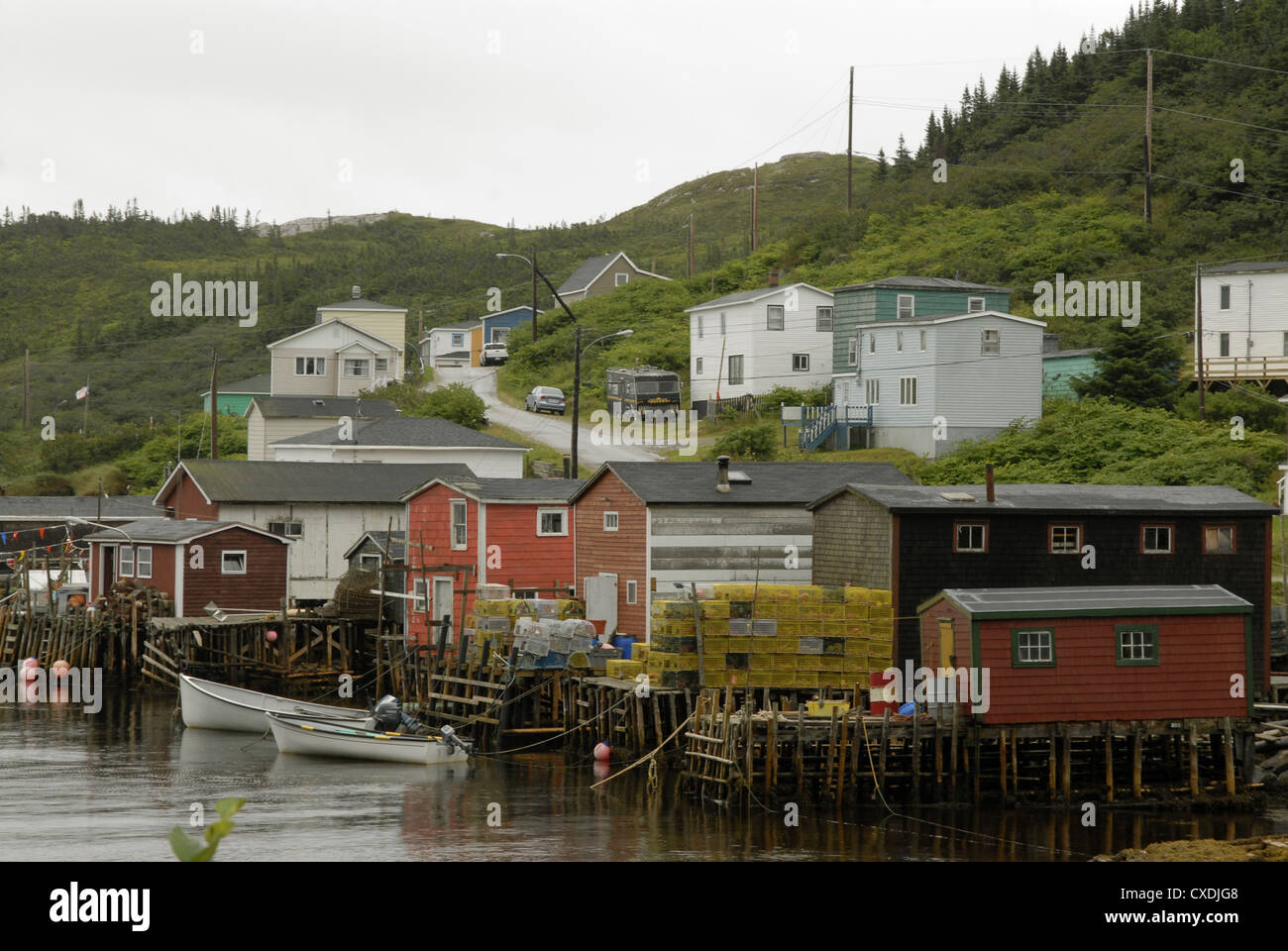 The harbour at Rose Blanche, Newfoundland Stock Photo Alamy